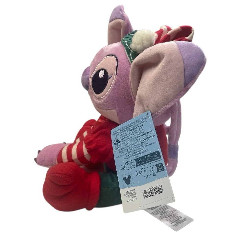 Disney Angel Plush NWT Christmas‎ Elf Outfit Lilo & Stitch Sharing Christmas